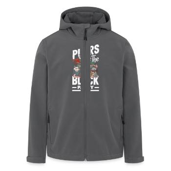 Unterstützen Sie Lokale Straßenkatzen - Recycelte Männer Softshell-Jacke von Stanley/Stella - Anthrazit - Vorne - AI Model Male 185 light (185cm)