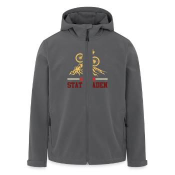 Radeln WADEN STATT LADEN Radfahrer Lustiges - Recycelte Männer Softshell-Jacke von Stanley/Stella - Anthrazit - Vorne - AI Model Male 185 light (185cm)