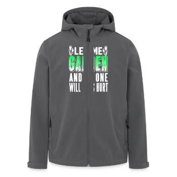Let Me Garden and No One Gets Hurt Humor - Recycelte Männer Softshell-Jacke von Stanley/Stella - Anthrazit - Vorne - AI Model Male 185 light (185cm)