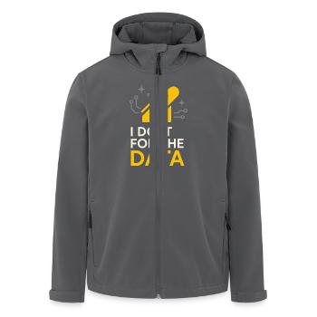 Clinical Lab Tech Diagnostic Science Data Nerd - Recycelte Männer Softshell-Jacke von Stanley/Stella - Anthrazit - Vorne - AI Model Male 185 light (185cm)