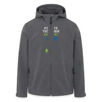 Clinical Lab Tech Diagnostic Science Data Nerd - Recycelte Männer Softshell-Jacke von Stanley/Stella - Anthrazit - Vorne - AI Model Male 185 light (185cm)