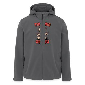 Thinking of You – Voodoo Edition - Recycelte Männer Softshell-Jacke von Stanley/Stella - Anthrazit - Vorne - AI Model Male 185 light (185cm)