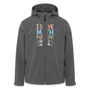 Mathe Lehrkraft Humor Mathe Student - Recycelte Männer Softshell-Jacke von Stanley/Stella - Anthrazit - Vorne - AI Model Male 185 light (185cm)
