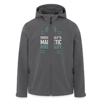 Mrt Technologin Radiologie Magnetresonanz - Recycelte Männer Softshell-Jacke von Stanley/Stella - Anthrazit - Vorne - AI Model Male 185 light (185cm)