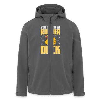 You Had Me At Rubber Duck - Gummientchen Enten - Recycelte Männer Softshell-Jacke von Stanley/Stella - Anthrazit - Vorne - AI Model Male 185 light (185cm)