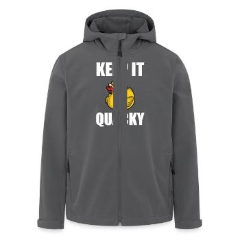 Keep It Quacky - Gummientchen Rubber Duck Duckie - Recycelte Männer Softshell-Jacke von Stanley/Stella - Anthrazit - Vorne - AI Model Male 185 light (185cm)