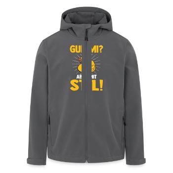 Lustige Enten Quietscheenten Gummi Aber Mit Stil - Recycelte Männer Softshell-Jacke von Stanley/Stella - Anthrazit - Vorne - AI Model Male 185 light (185cm)