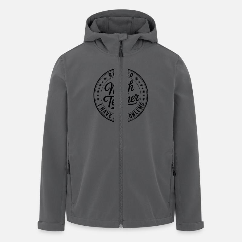 Retired Math Teacher Mathematics - Men’s Recycled Softshell Jacket by Stanley/Stella - anthracite