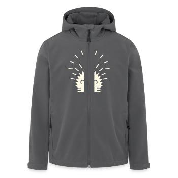 Mondschein-Igel - Recycelte Männer Softshell-Jacke von Stanley/Stella - Anthrazit - Vorne - AI Model Male 185 light (185cm)
