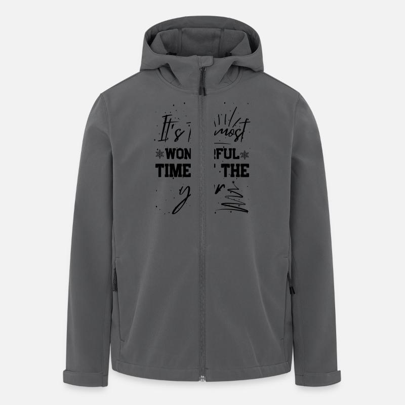 Merry Christmas Christmas Time - Men’s Recycled Softshell Jacket by Stanley/Stella - anthracite