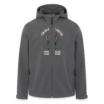 I’m an Indoor Cactus – Stachelige Zimmerpflanze - Recycelte Männer Softshell-Jacke von Stanley/Stella - Anthrazit - Vorne - AI Model Male 185 light (185cm)