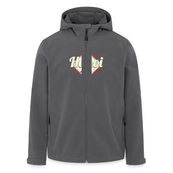 Hanoi Stadt Vietnam Pho Nudel Suppe Souvenir - Recycelte Männer Softshell-Jacke von Stanley/Stella - Anthrazit - Vorne - AI Model Male 185 light (185cm)