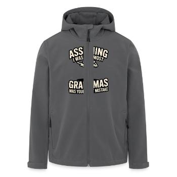 Martial Arts Grandma Saying Grandmother Karate - Men’s Recycled Softshell Jacket by Stanley/Stella - anthracite - Front - AI Model Male 185 light (185cm)