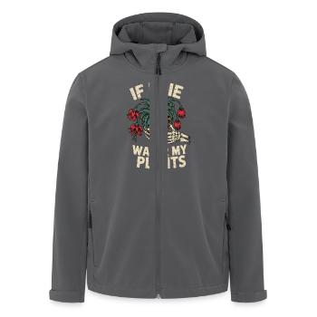 If I Die, Water My Plants - Recycelte Männer Softshell-Jacke von Stanley/Stella - Anthrazit - Vorne - AI Model Male 185 light (185cm)
