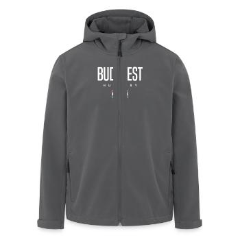 Budapest Ungarn - Recycelte Männer Softshell-Jacke von Stanley/Stella - Anthrazit - Vorne - AI Model Male 185 light (185cm)