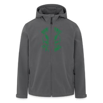 Don’t Panic, It’s Organic – Cannabis Edition - Recycelte Männer Softshell-Jacke von Stanley/Stella - Anthrazit - Vorne - AI Model Male 185 light (185cm)