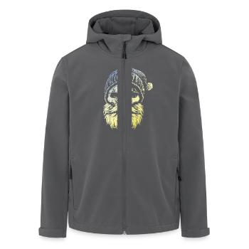 Holzfäller Skull - Recycelte Männer Softshell-Jacke von Stanley/Stella - Anthrazit - Vorne - AI Model Male 185 light (185cm)