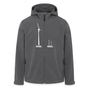 Electricity WIRBEL BABY WIRBEL FUNNY - Recycelte Männer Softshell-Jacke von Stanley/Stella - Anthrazit - Vorne - AI Model Male 185 light (185cm)