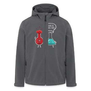 Forschung Chemie Chemiker Labor Sprüche Lehrer Uni - Recycelte Männer Softshell-Jacke von Stanley/Stella - Anthrazit - Vorne - AI Model Male 185 light (185cm)