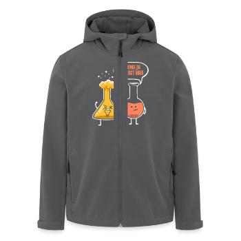 Forschung Chemie Chemiker Labor Sprüche Lehrer Uni - Recycelte Männer Softshell-Jacke von Stanley/Stella - Anthrazit - Vorne - AI Model Male 185 light (185cm)