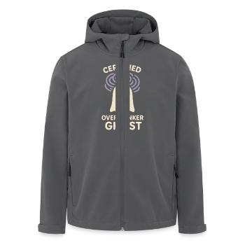 Sad Ghost Ghost Humor Angst Angst Ghost Psychische - Recycelte Männer Softshell-Jacke von Stanley/Stella - Anthrazit - Vorne - AI Model Male 185 light (185cm)