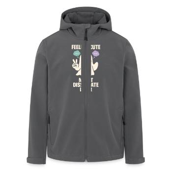 Sad Ghost Ghost Humor Angst Angst Ghost Psychische - Recycelte Männer Softshell-Jacke von Stanley/Stella - Anthrazit - Vorne - AI Model Male 185 light (185cm)