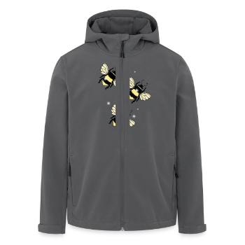 Bienen Insekten Biene - Recycelte Männer Softshell-Jacke von Stanley/Stella - Anthrazit - Vorne - AI Model Male 185 light (185cm)