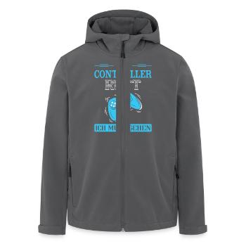 Zocken Gamer Gaming Zocker Controller Videospiele - Recycelte Männer Softshell-Jacke von Stanley/Stella - Anthrazit - Vorne - AI Model Male 185 light (185cm)