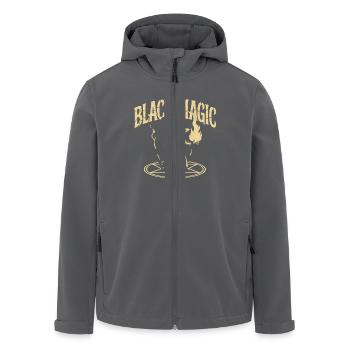 BLACK SHODOW MAGIE - Recycelte Männer Softshell-Jacke von Stanley/Stella - Anthrazit - Vorne - AI Model Male 185 light (185cm)