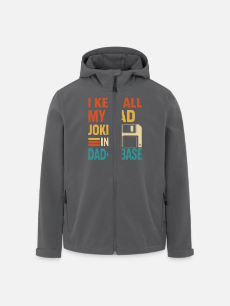 Ich Bewahre Alle Meine Dad-Witze In Einer - Recycelte Männer Softshell-Jacke von Stanley/Stella - Anthrazit