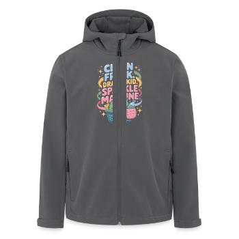 Clean Freak Drama Kid Sparkle Machine Perfekte - Recycelte Männer Softshell-Jacke von Stanley/Stella - Anthrazit - Vorne - AI Model Male 185 light (185cm)
