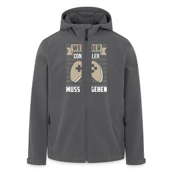 Zocken Gamer Gaming Zocker Controller Videospiele - Recycelte Männer Softshell-Jacke von Stanley/Stella - Anthrazit - Vorne - AI Model Male 185 light (185cm)