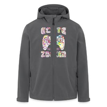Zocken Gamer Gaming Zocker Controller Videospiele - Recycelte Männer Softshell-Jacke von Stanley/Stella - Anthrazit - Vorne - AI Model Male 185 light (185cm)