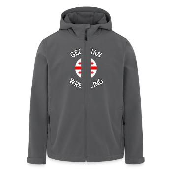 Georgian Wrestling - Recycelte Männer Softshell-Jacke von Stanley/Stella - Anthrazit - Vorne - AI Model Male 185 light (185cm)
