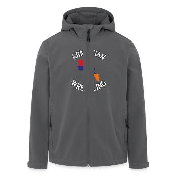Armenian Wrestling - Recycelte Männer Softshell-Jacke von Stanley/Stella - Anthrazit - Vorne - AI Model Male 185 light (185cm)