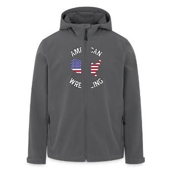 American Wrestling - Recycelte Männer Softshell-Jacke von Stanley/Stella - Anthrazit - Vorne - AI Model Male 185 light (185cm)