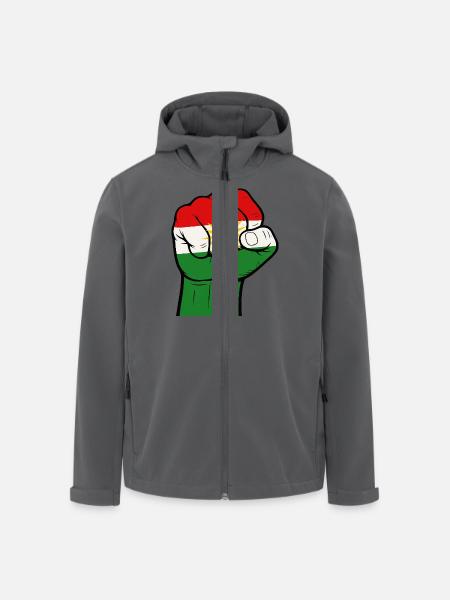 faust kurdistan - Recycelte Männer Softshell-Jacke von Stanley/Stella - Anthrazit