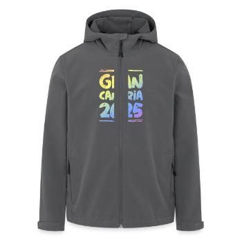 Gran Canaria 2025 Bunt - Recycelte Männer Softshell-Jacke von Stanley/Stella - Anthrazit - Vorne - AI Model Male 185 light (185cm)