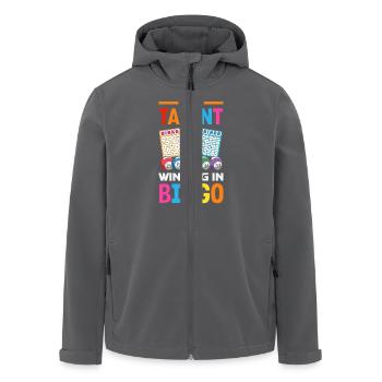 Bingo Geschenk für Bingospieler Lotterie - Recycelte Männer Softshell-Jacke von Stanley/Stella - Anthrazit - Vorne - AI Model Male 185 light (185cm)