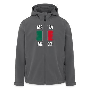 Made in Mexico - Recycelte Männer Softshell-Jacke von Stanley/Stella - Anthrazit - Vorne - AI Model Male 185 light (185cm)