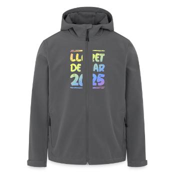 Lloret De Mar 2025 Bunt - Recycelte Männer Softshell-Jacke von Stanley/Stella - Anthrazit - Vorne - AI Model Male 185 light (185cm)