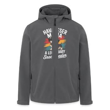 Havaneser Mama, Legendärer Snack-Dealer - Recycelte Männer Softshell-Jacke von Stanley/Stella - Anthrazit - Vorne - AI Model Male 185 light (185cm)