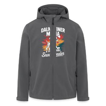 Dalmatiner Mama, Legendärer Snack-Dealer - Recycelte Männer Softshell-Jacke von Stanley/Stella - Anthrazit - Vorne - AI Model Male 185 light (185cm)