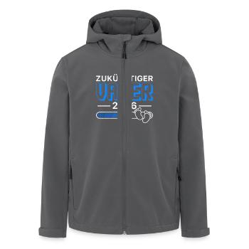 ZUKÜNFTIGER VATER 2026 Vaterschaft Lustiges - Recycelte Männer Softshell-Jacke von Stanley/Stella - Anthrazit - Vorne - AI Model Male 185 light (185cm)