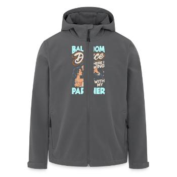 Gesellschaftstanz Tanzpartner Outfit Tänzer Tanzen - Recycelte Männer Softshell-Jacke von Stanley/Stella - Anthrazit - Vorne - AI Model Male 185 light (185cm)