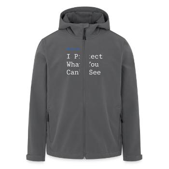 Cybersecurity Info Sec White Hat Hacker Ethical - Recycelte Männer Softshell-Jacke von Stanley/Stella - Anthrazit - Vorne - AI Model Male 185 light (185cm)