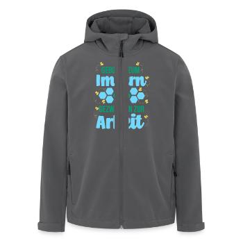 Biene Imker Geschenk Honig Honig Dealer Hobby - Recycelte Männer Softshell-Jacke von Stanley/Stella - Anthrazit - Vorne - AI Model Male 185 light (185cm)