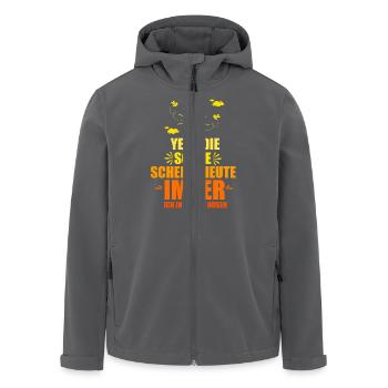 Biene Imker Geschenk Honig Honig Dealer Hobby - Recycelte Männer Softshell-Jacke von Stanley/Stella - Anthrazit - Vorne - AI Model Male 185 light (185cm)