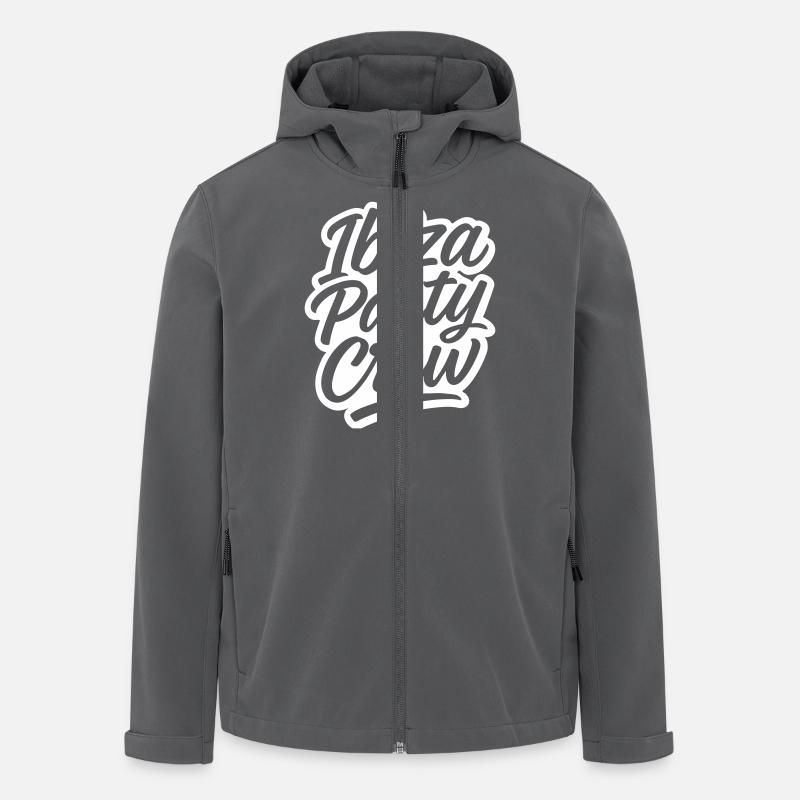 Ibiza Party Crew - Recycelte Männer Softshell-Jacke von Stanley/Stella - Anthrazit