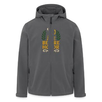 Mittelalterliche Taverne Renaissance Messe - Recycelte Männer Softshell-Jacke von Stanley/Stella - Anthrazit - Vorne - AI Model Male 185 light (185cm)